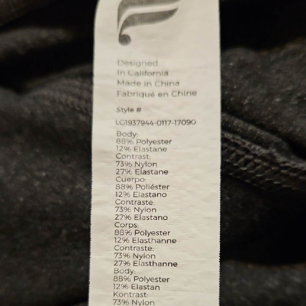 Fabletics Dark Gray High-Rise Leggings with Side Pockets - Picture 6 of 7